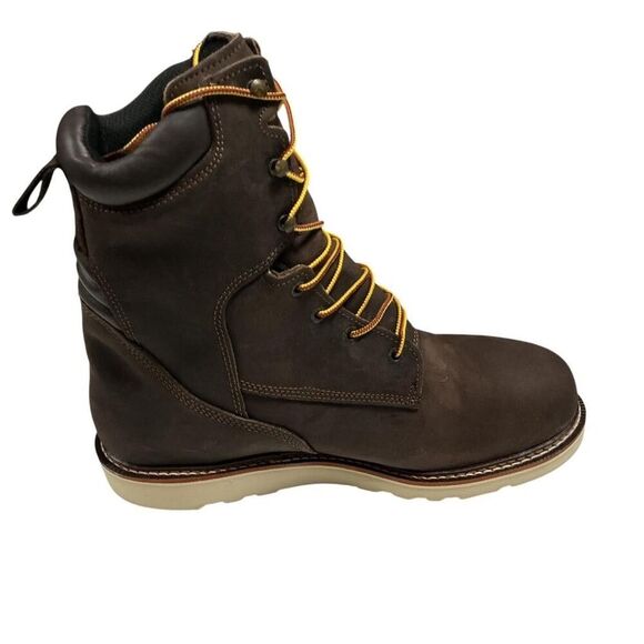 Red Wing Men Lace-up Steel Toe Work Boots/Shoe 12D Brown Water Oil Resistant NEW main image 3
